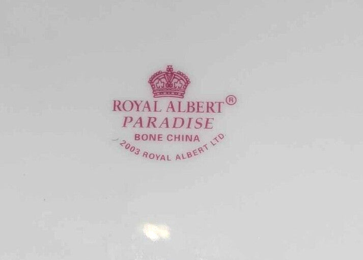 Royal Albert PARADISE RED oval Vegetable Bowl 9 1/8 Inches serving dish