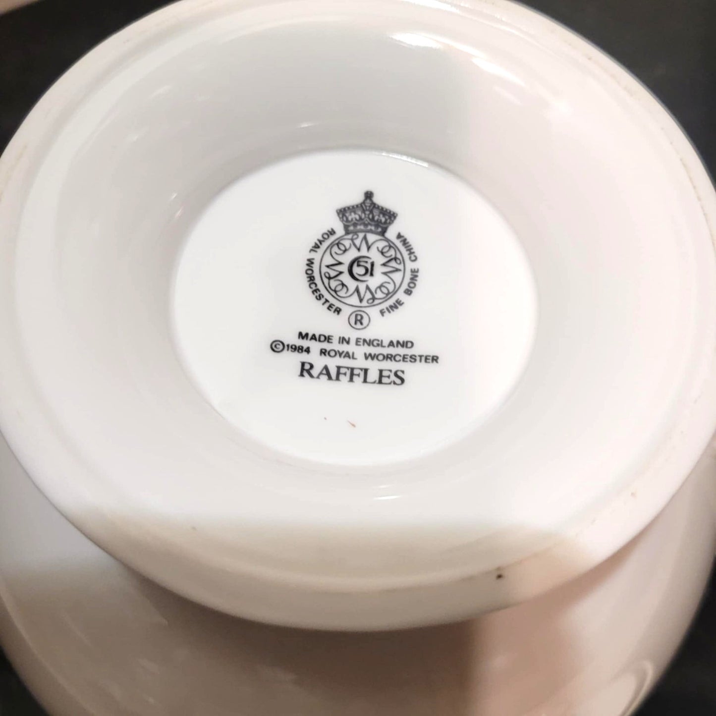 Royal Worcester Raffles Tea plate bone china England Art deco pattern