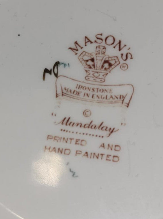 Masons Blue Mandalay 6" Plate tea side