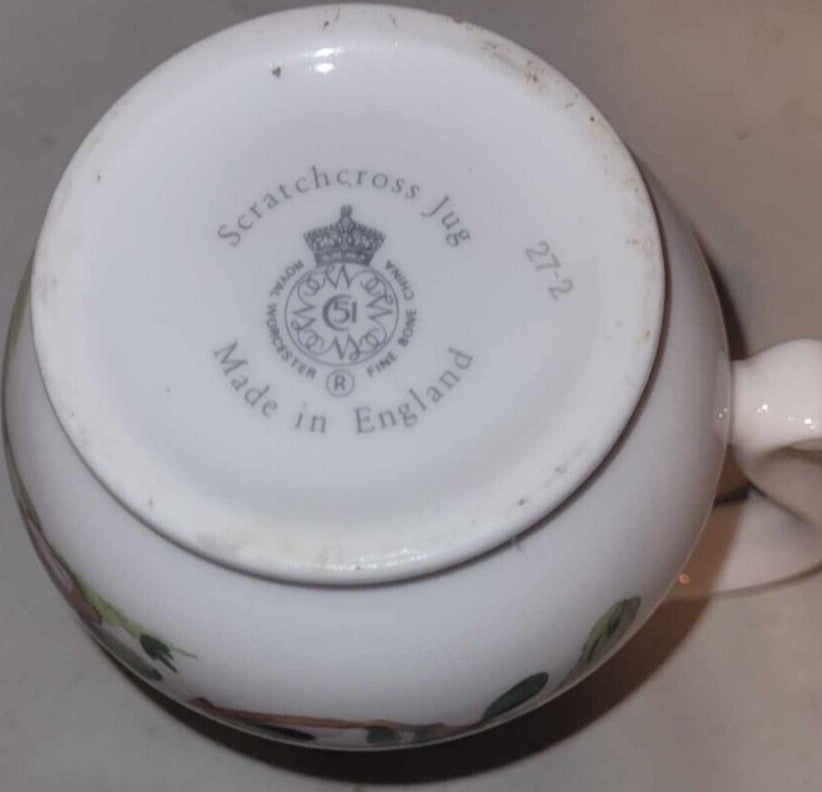 Royal Worcester The Scratchcross Jug creamer Historic bone china England