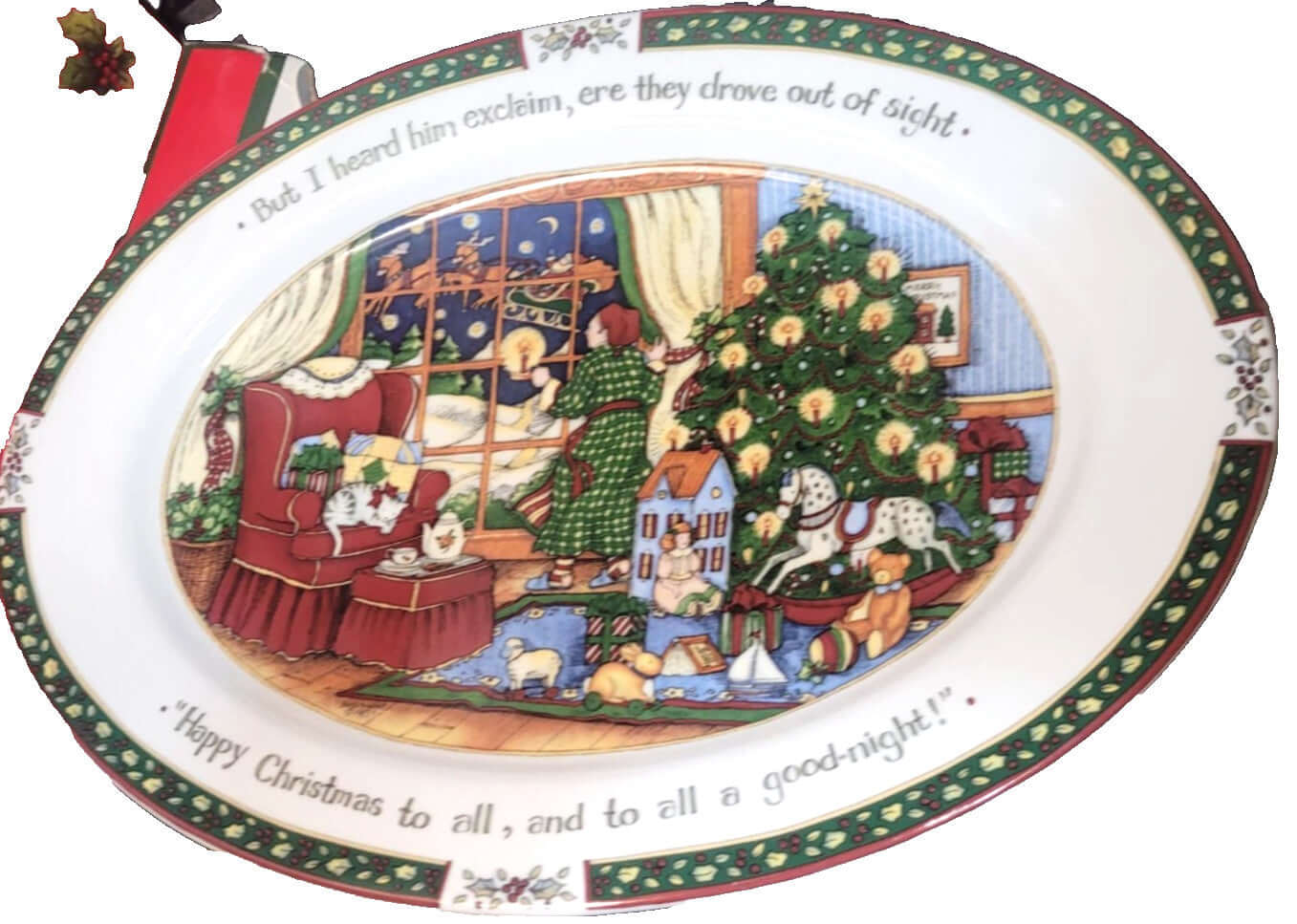 Portmeirion A Christmas Story By Susan Winget Large Oval Platter 16inches Boxed