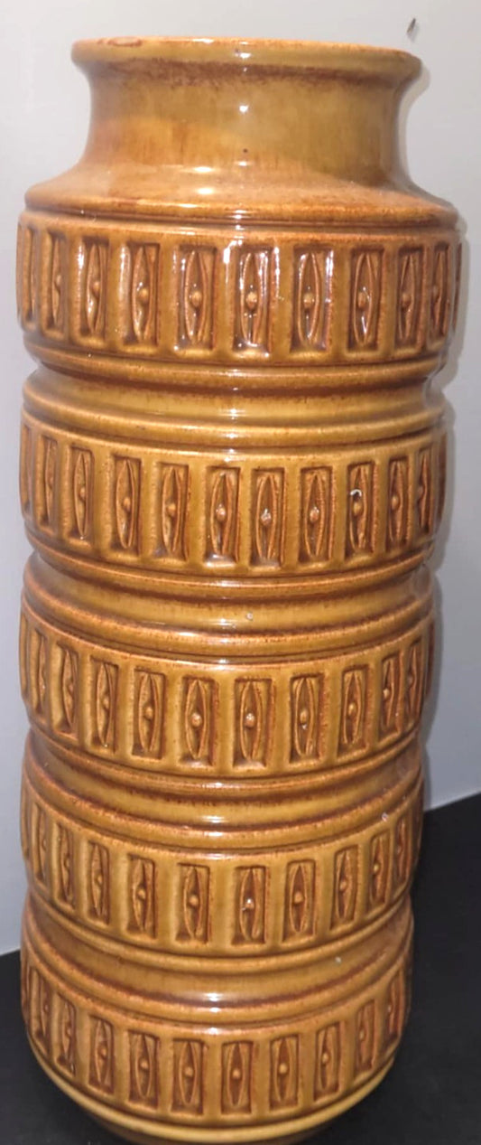 vintage West German ceramic floor vase Tundra pattern 268-40 large 41cm