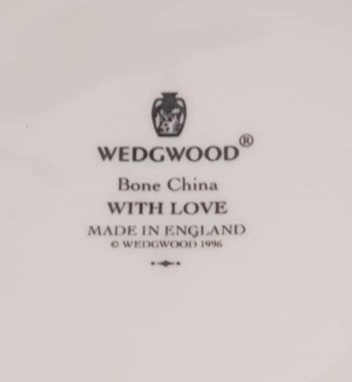 Wedgwood With Love Mug Cup Bone China Made in England 1996 Vintage