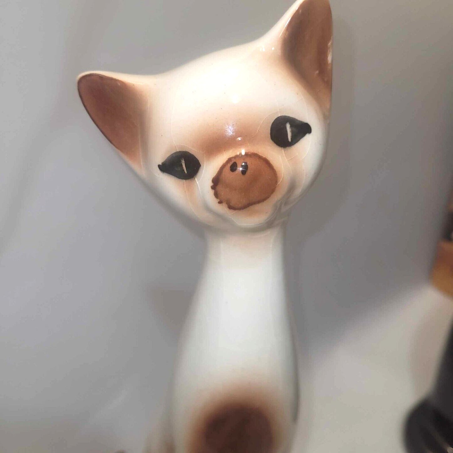 Cat Ornament Figurine stylized 50s Mid Century Long Neck Cat 12"