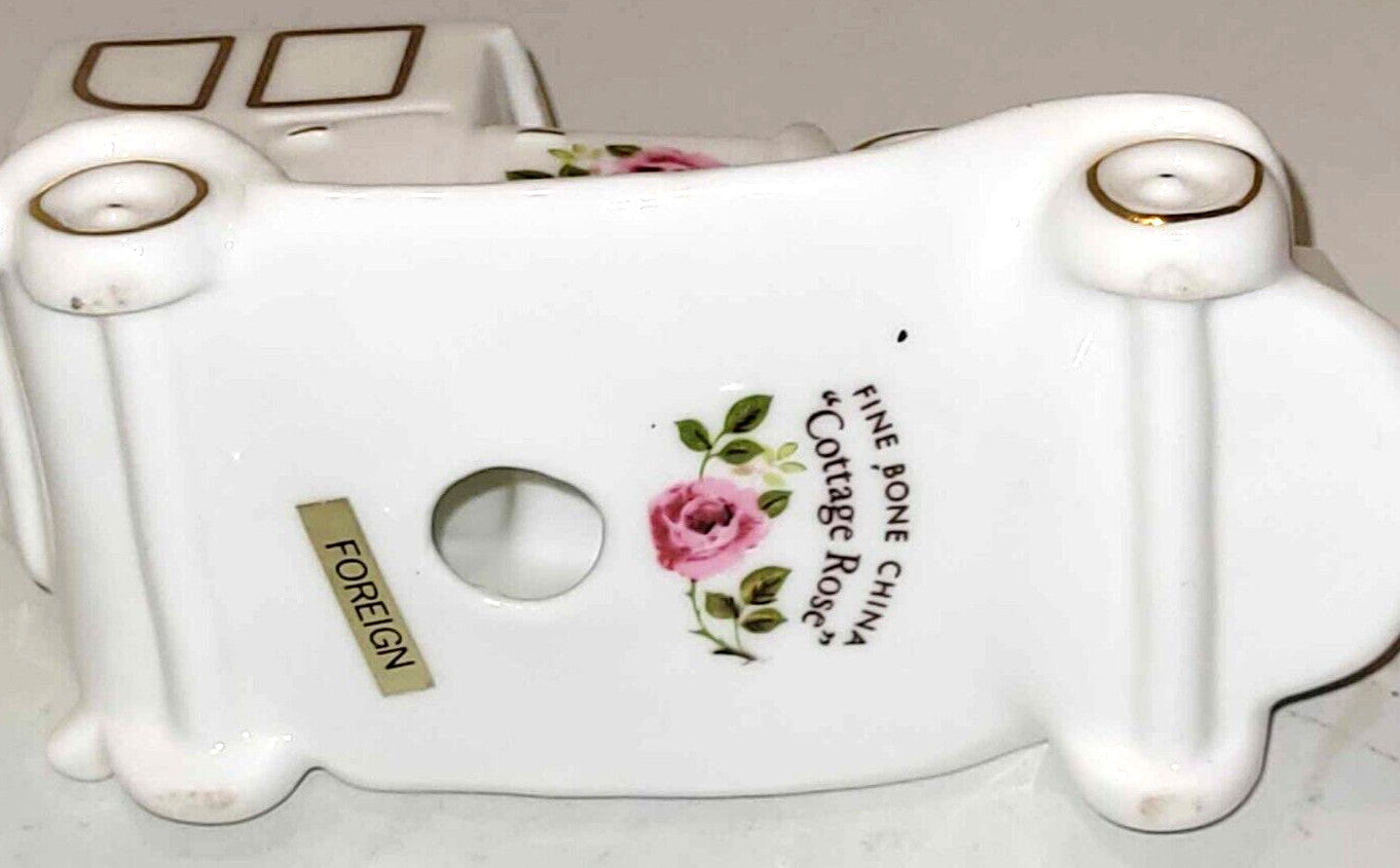 Fine Bone China Cottage Rose Collection 1920's car ornament Retro