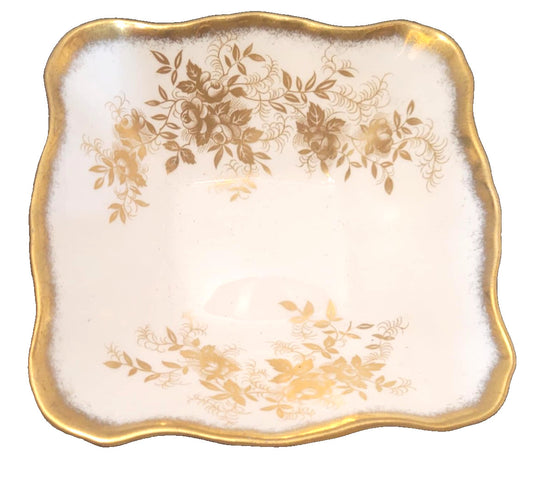 BONE CHINA Royal Albert Antoinette Square Sweet Trinket Dish candy nuts