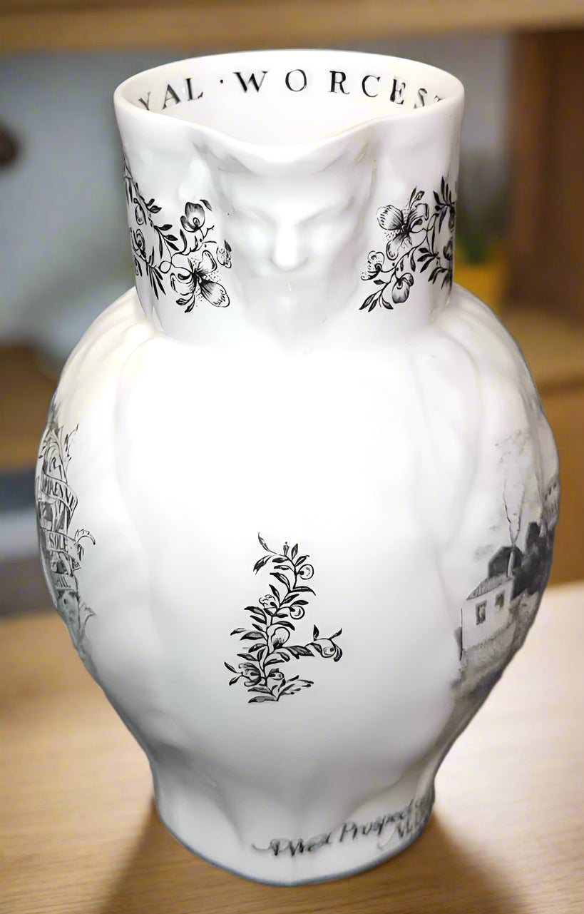 ROYAL WORCESTER 1951 Bicentenary milk JUG creamer bacchus spout