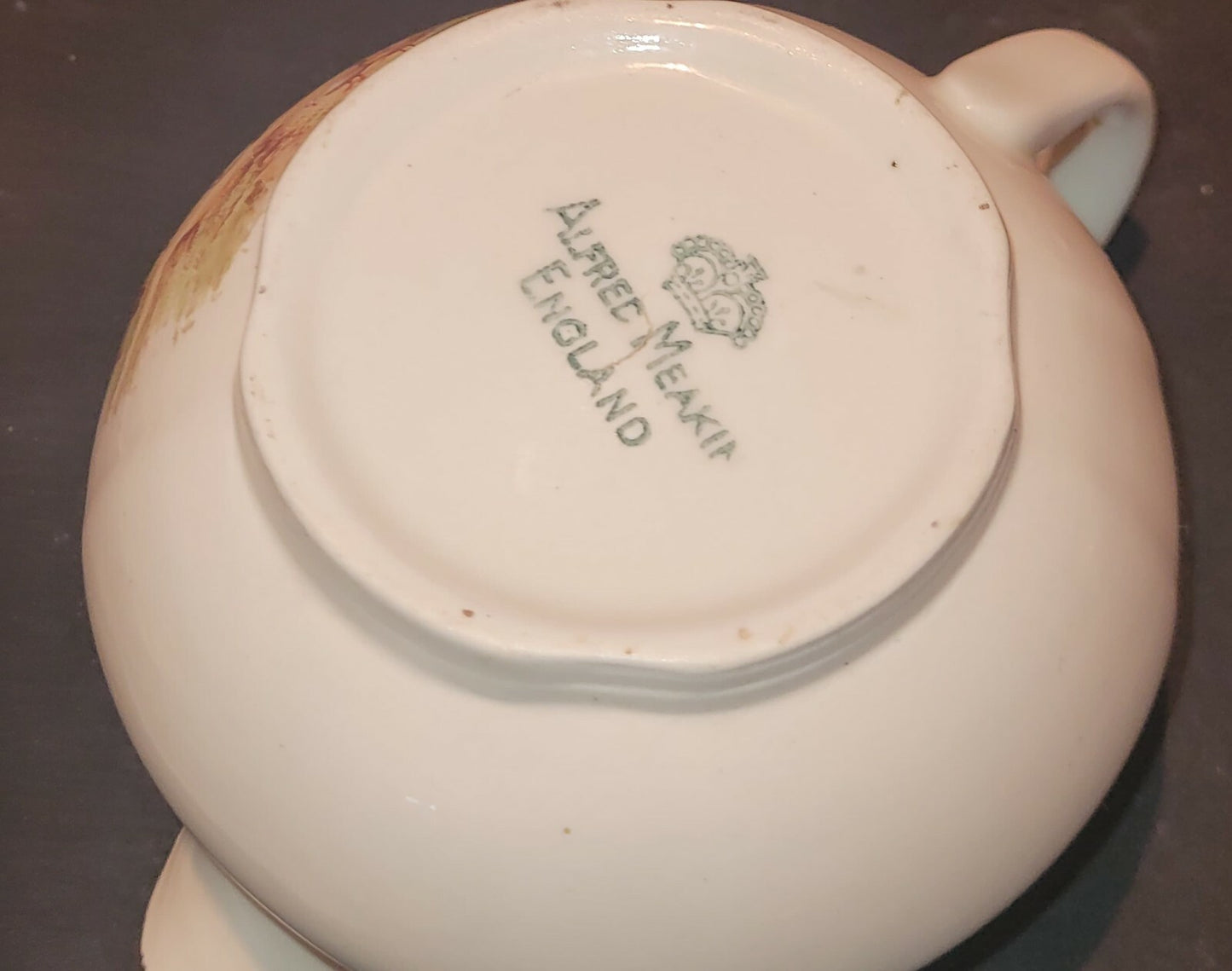 Alfred Meakin Homestead MILK JUG CREAMER GOLD EDGING COUNTRY KITSCH