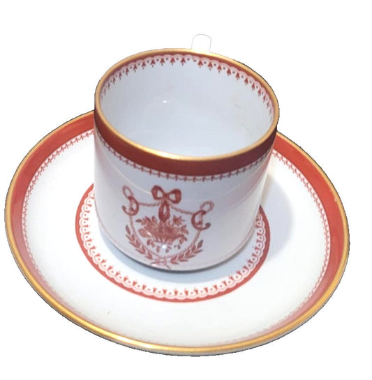 Spode Newbury port Red Demitasse coffee Cup & Saucer