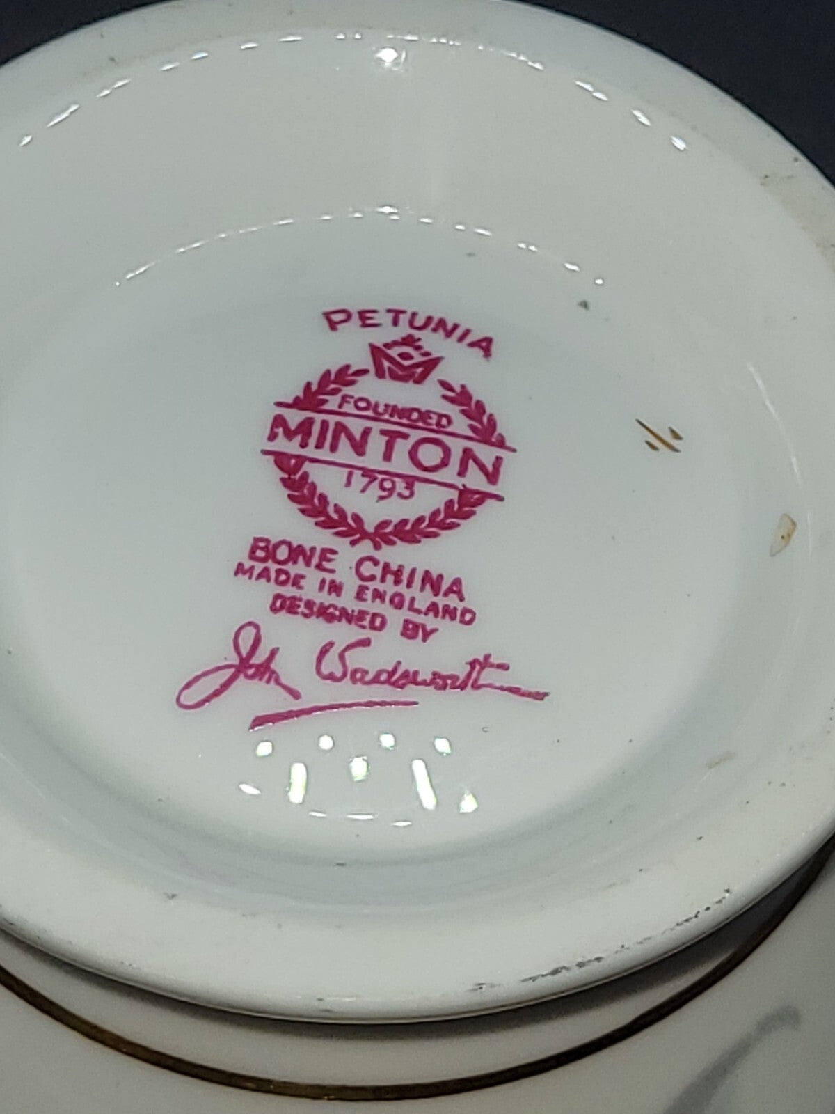 Minton Petunia Creamer milk Jug Designed By John Wadsworth bone china England