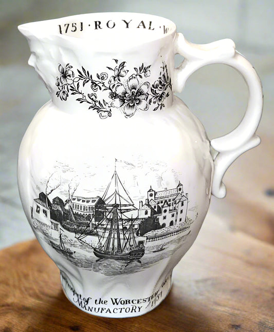 ROYAL WORCESTER 1951 Bicentenary milk JUG creamer bacchus spout