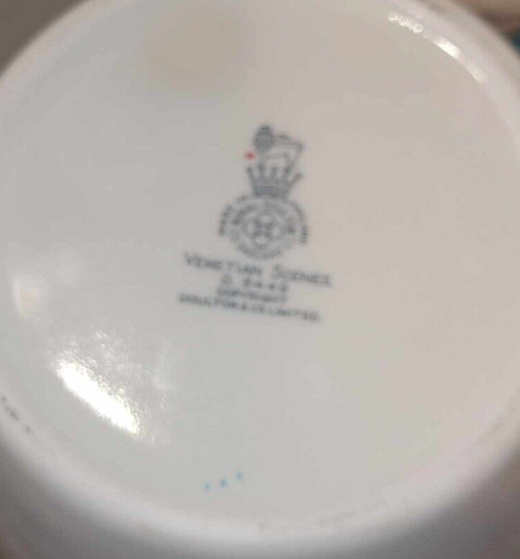 Royal Doulton Venetian Scenes Coffee cup and saucer set demi tasse espresso
