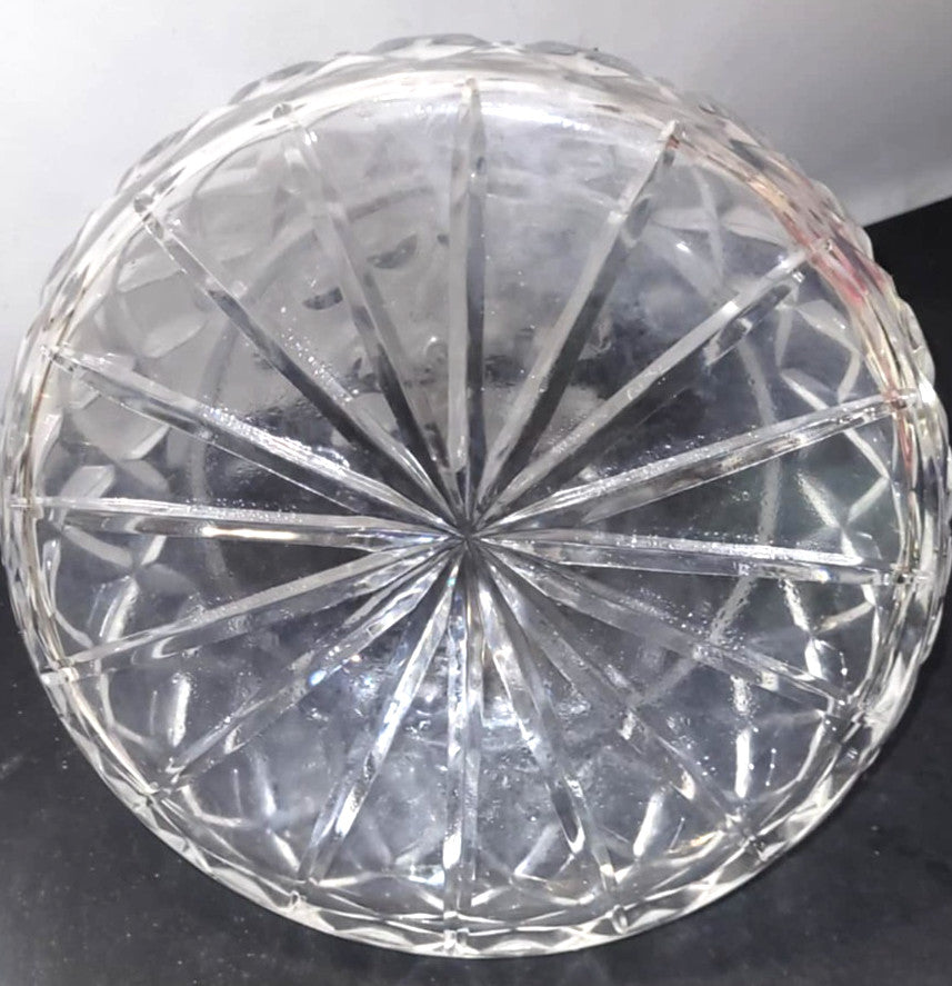 Waterford ? Ships Decanter Crystal Cut Glass 8" H