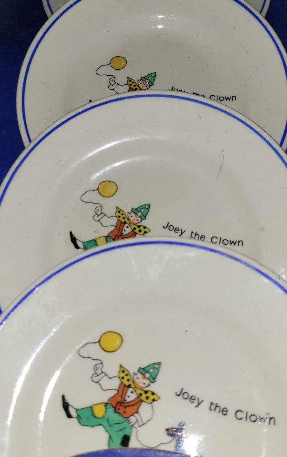 boxed Child’s Antique Teaset Corona Bunny Bobtail Joey The Clown Ceramic UK 1950