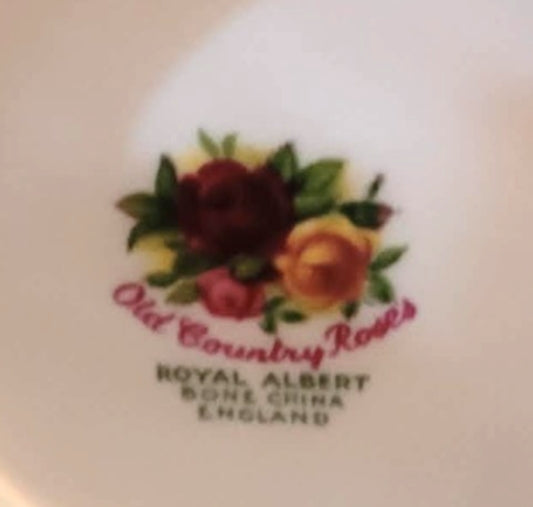 Base and early Royal Albert Bone China England backstamp on the Vintage Royal Albert Old Country Roses Coffee Pot