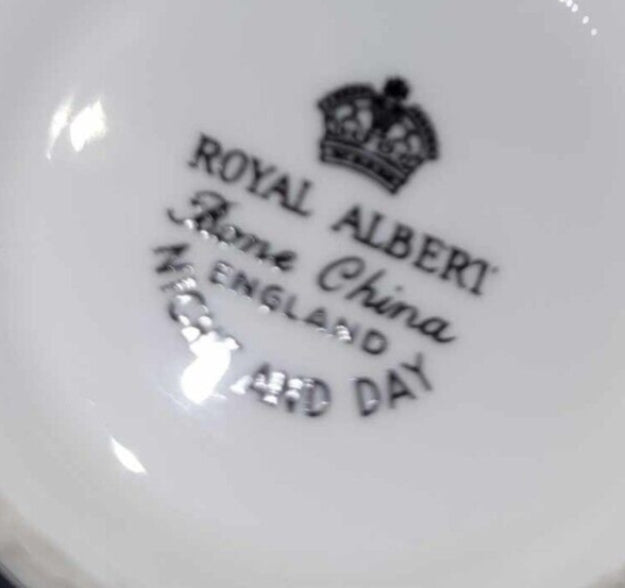 Royal Albert Night and Day Coffee Cup & Saucer – Black & White Bone China