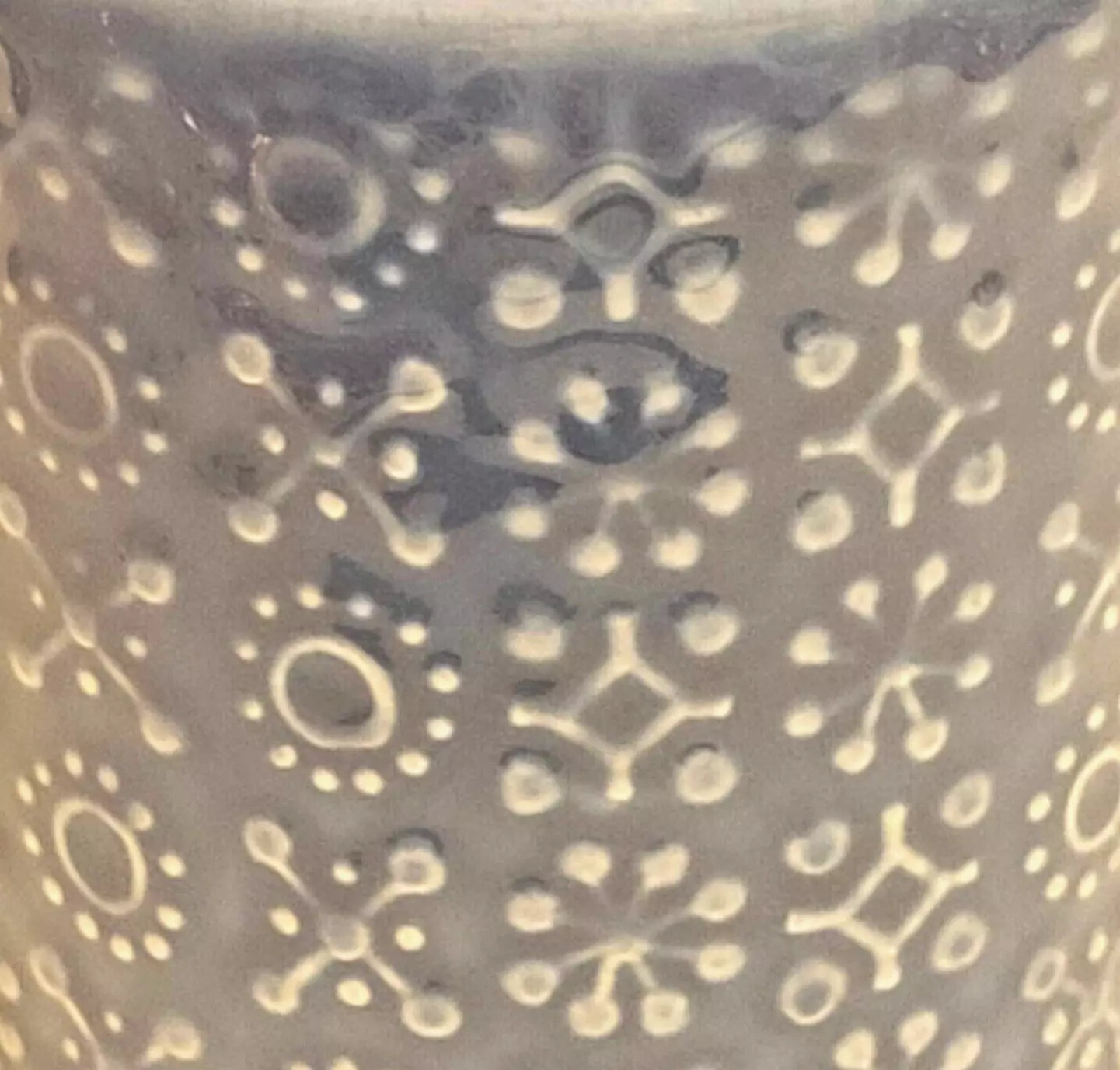 Vintage MCM Celtic Connemara Irish Earthenware blue vase 10" bitossi style
