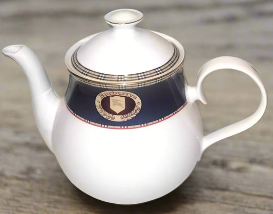 Burberry London Vintage Special Edition Tea Pot Made In England bone china