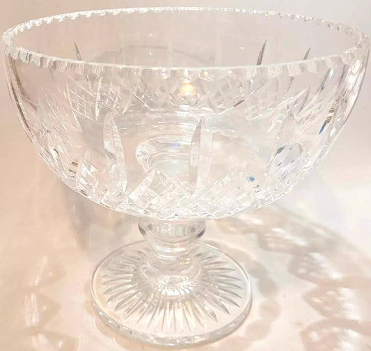 10” Stuart Crystal Cut Glass Centrepiece comport pedestal bowl