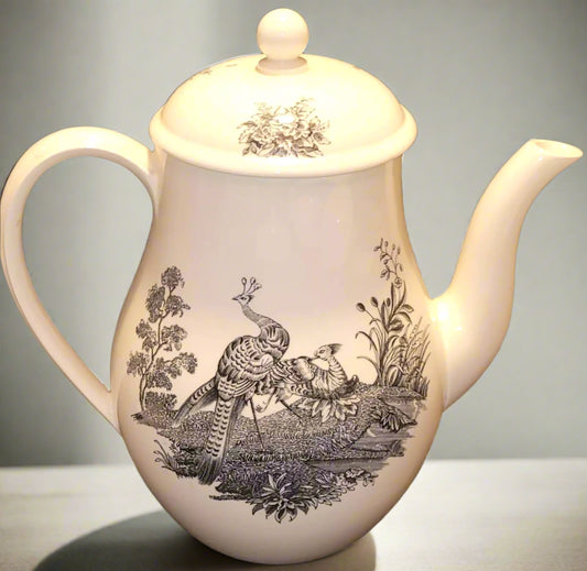 Coffee pot Wedgwood Liverpool Birds England