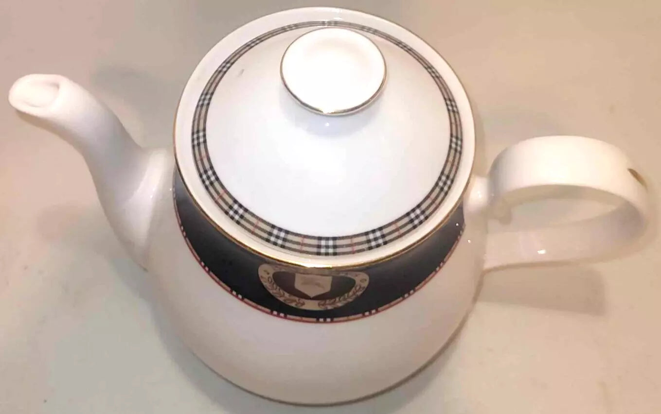 Burberry London Vintage Special Edition Tea Pot Made In England bone china