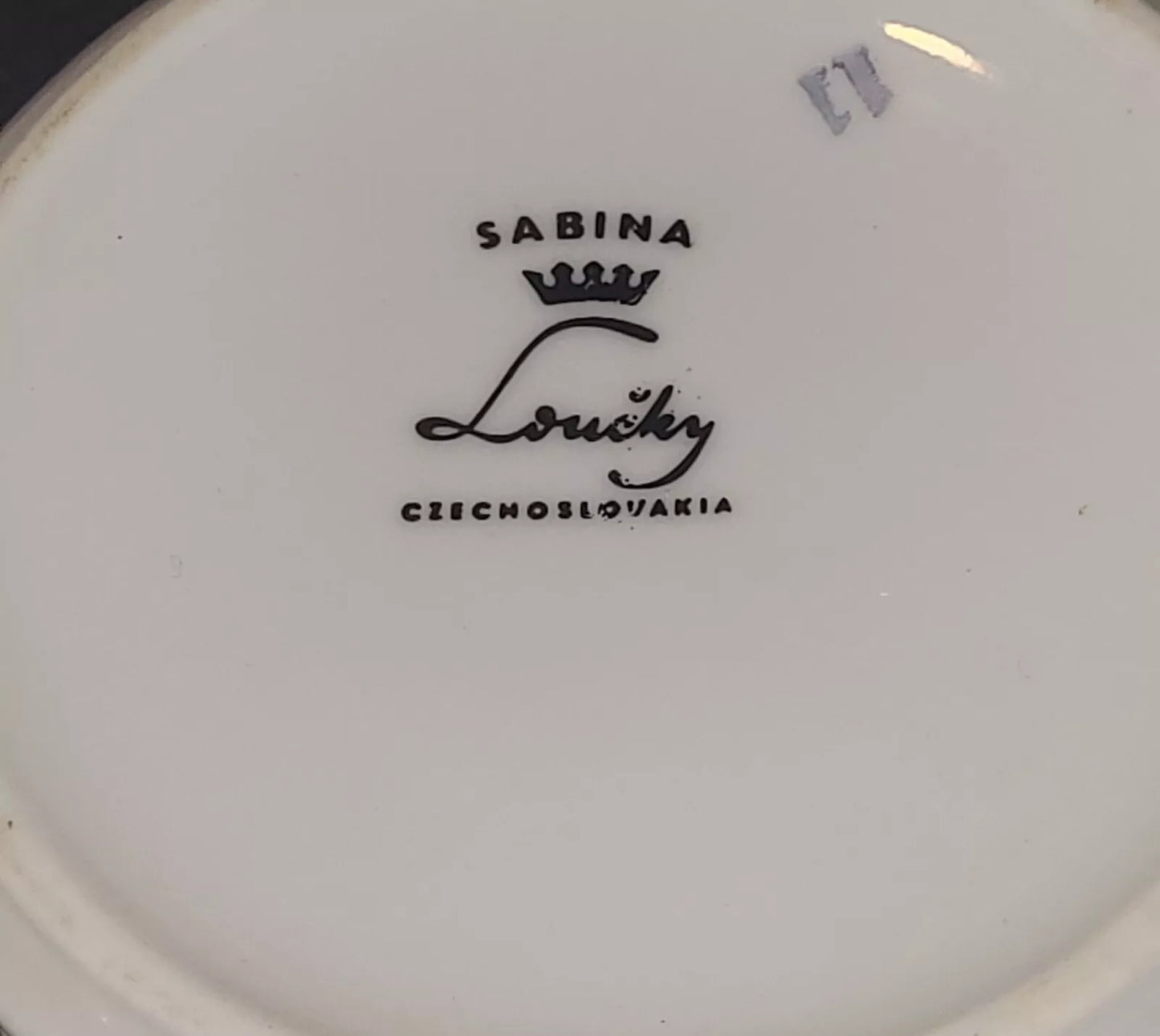 sabina Loucky Coffee Set czechoslovakia pink and gold