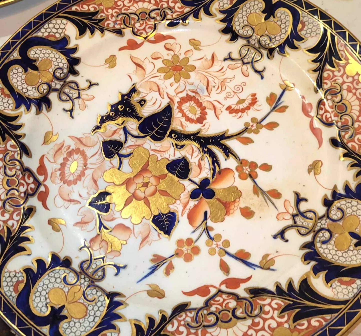 6 CROWN DERBY duesbury Kings Pattern dinner Plates c1810 hand painted Georgian