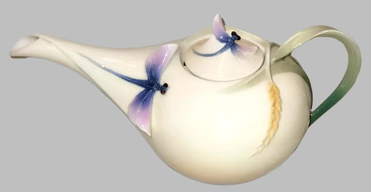 Franz Porcelain Dragonfly Teapot Artist Jen Woo FZ00117