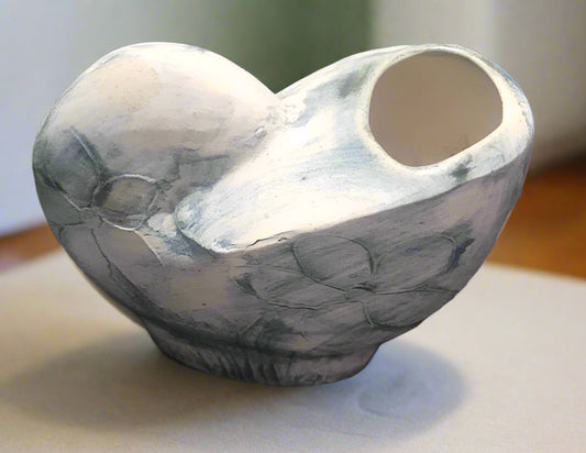A Carn Studio Pottery Vase - John Beusmans, Nautilus Shell Form