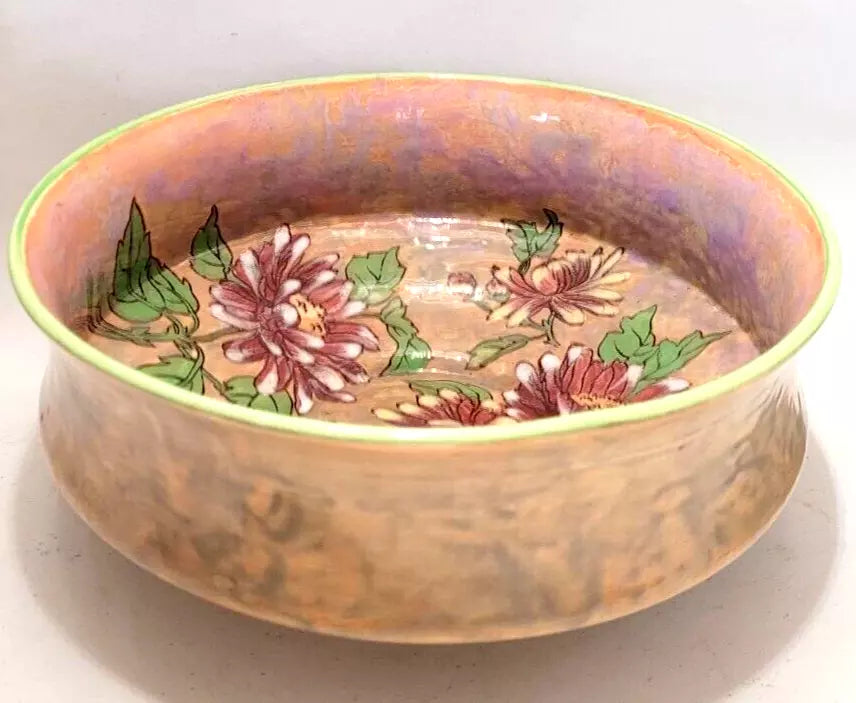 ROYAL DOULTON Chrysanthemum D6299 beautiful centre piece bowl 8.25" England