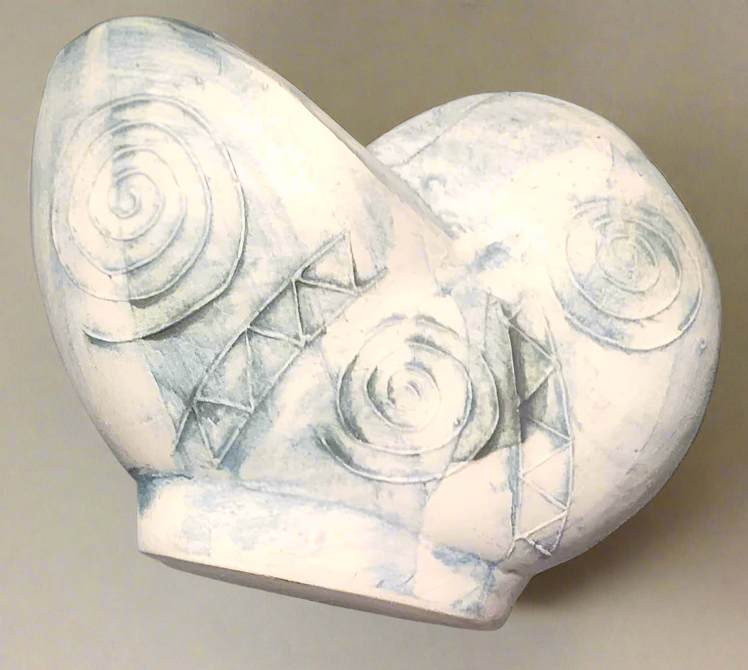 A Carn Studio Pottery Vase - John Beusmans, Nautilus Shell Form