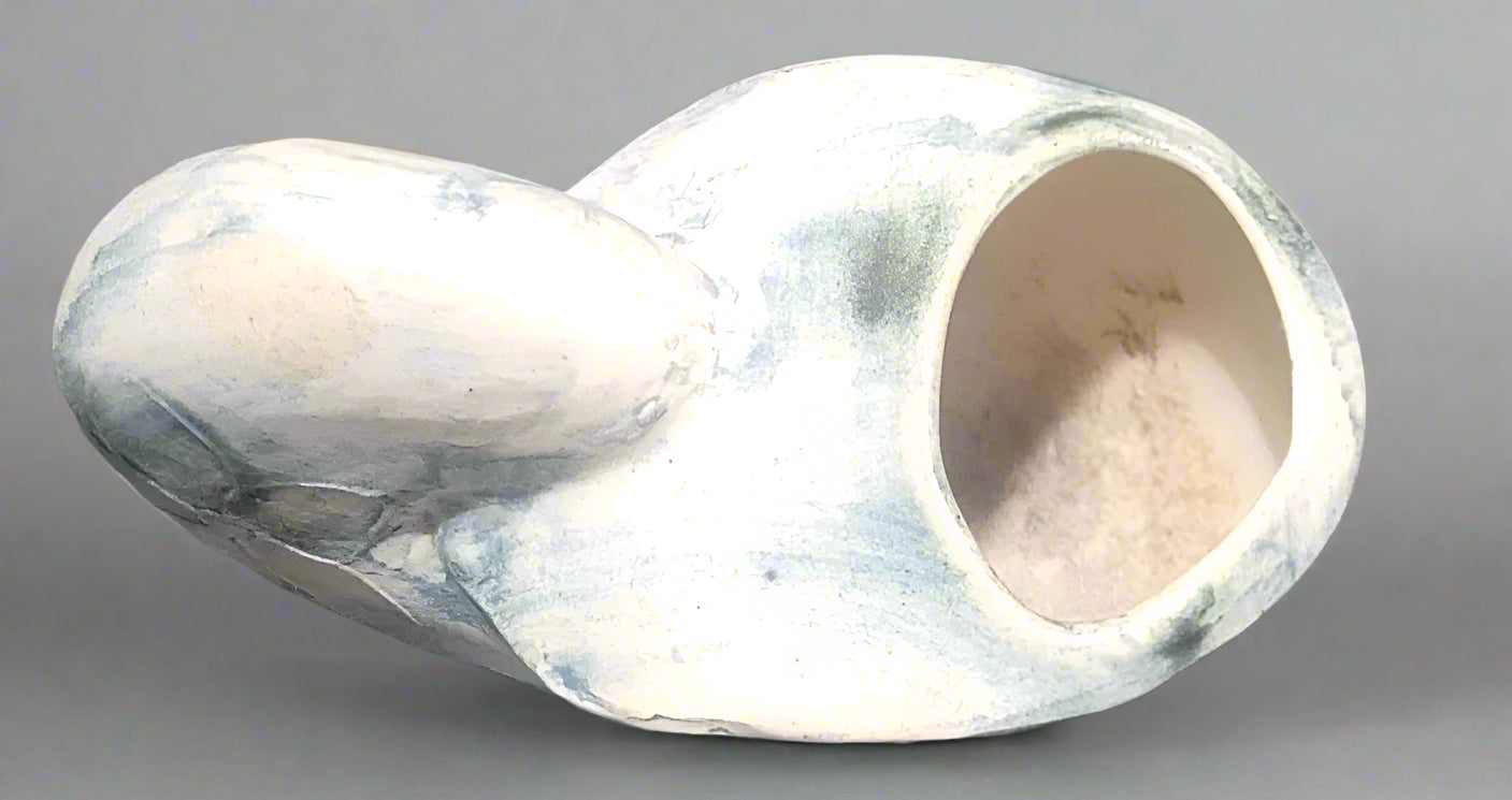 A Carn Studio Pottery Vase - John Beusmans, Nautilus Shell Form