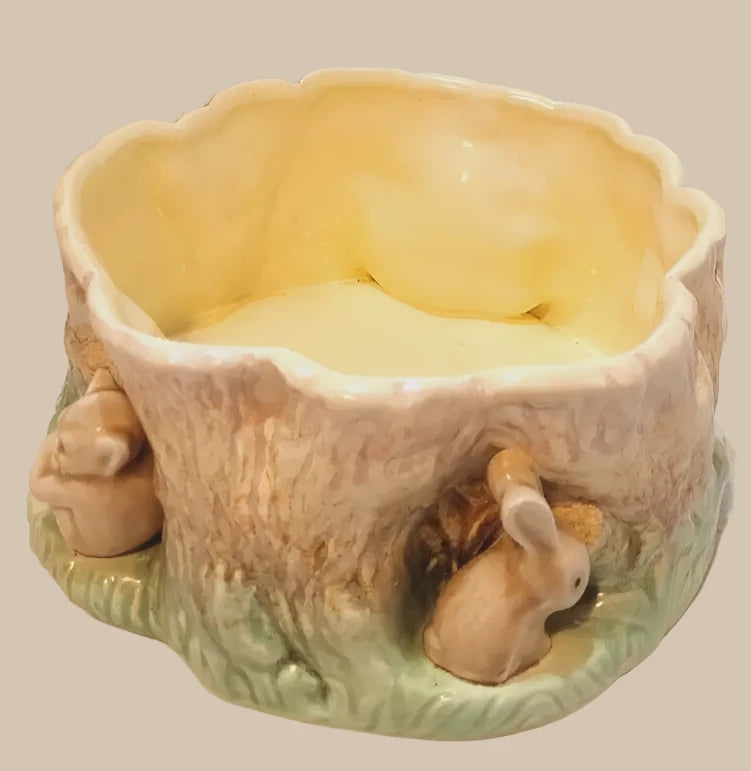 SYLVAC BUNNY RABBIT & PIXIE BOWL PLANTER CENTRE PIECE 1513