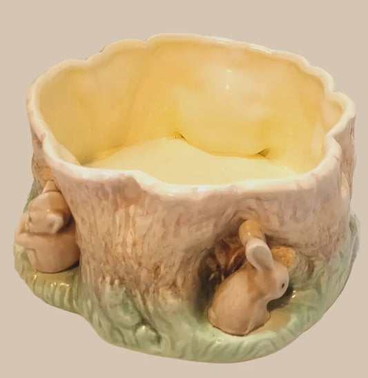 SYLVAC BUNNY RABBIT & PIXIE BOWL PLANTER CENTRE PIECE 1513