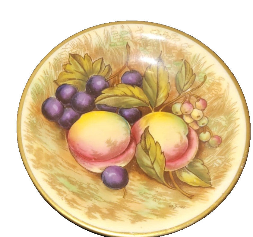 Aynsley Orchard Gold Pin Dish coaster 10cm