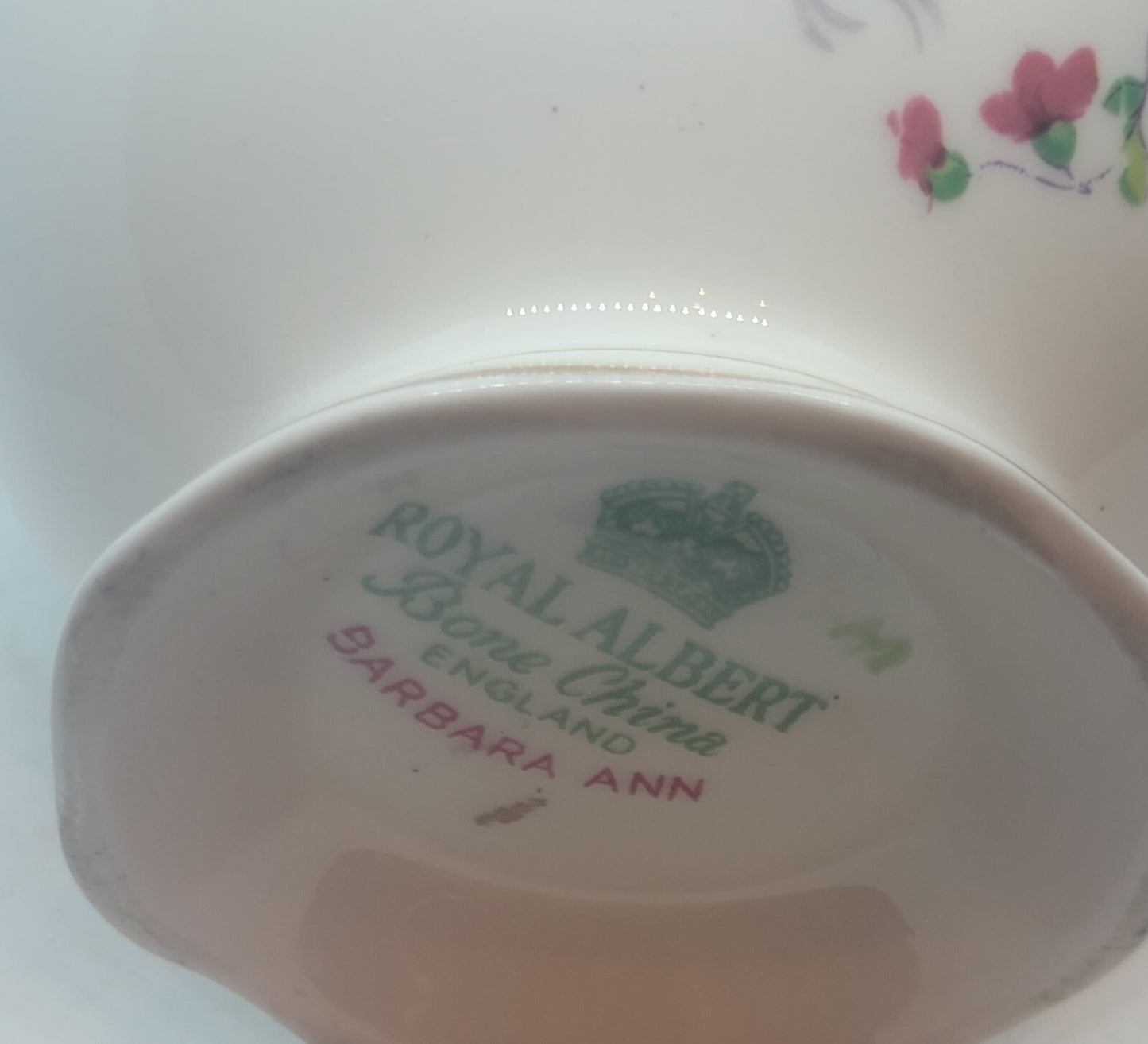 Royal Albert Barbara Ann Milk / Cream Jug 3.25"  1/4 pint creamer bone china