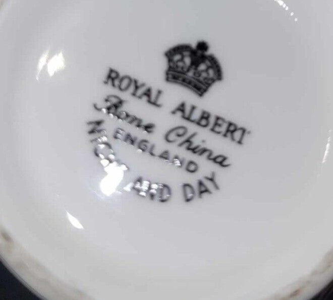 Royal Albert Night And Day coffee cup and saucer duo bone china England