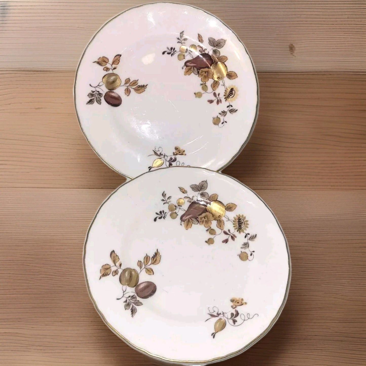 2x Royal Worcester golden harvest tea side plates 6"