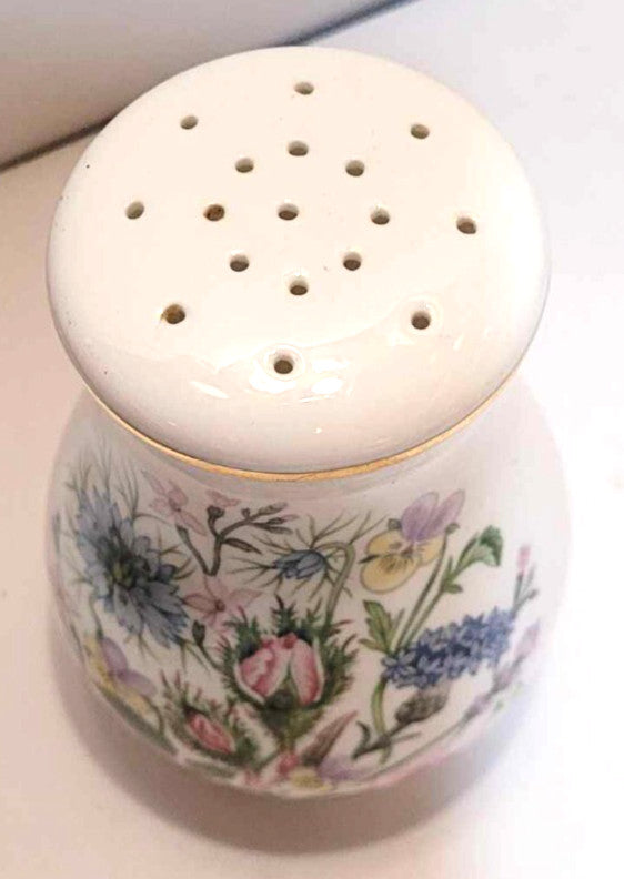 Aynsley Wild Tudor  Fine Bone China Sugar Shaker sifter salt pepper