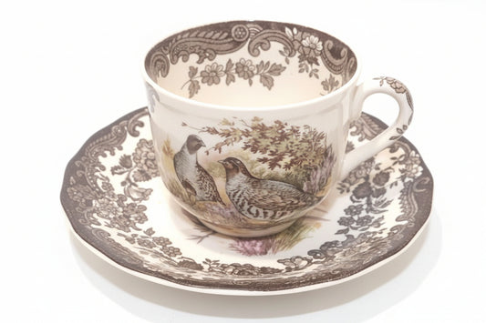 Royal Worcester Palissy Game Series Cup And Saucer English Game Birds