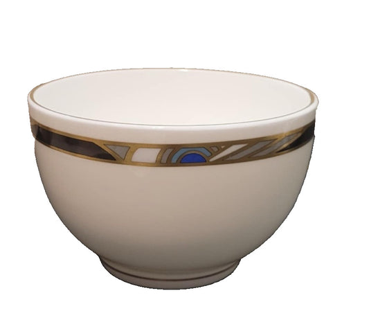 Royal Worcester Raffles open sugar bowl bone china England Art deco pattern