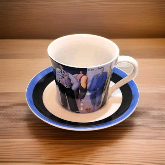 Royal Worcester Sarah Jane Szikora sherbert dandies tea cup & saucer