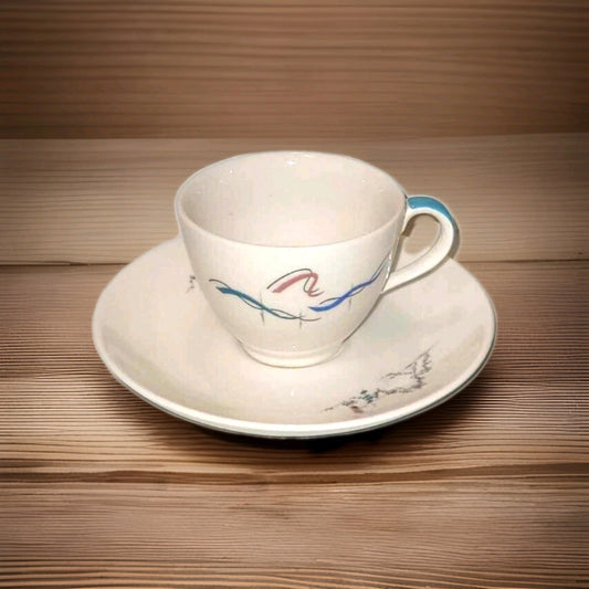 Royal Doulton Venetian Scenes Coffee cup and saucer set demi tasse espresso