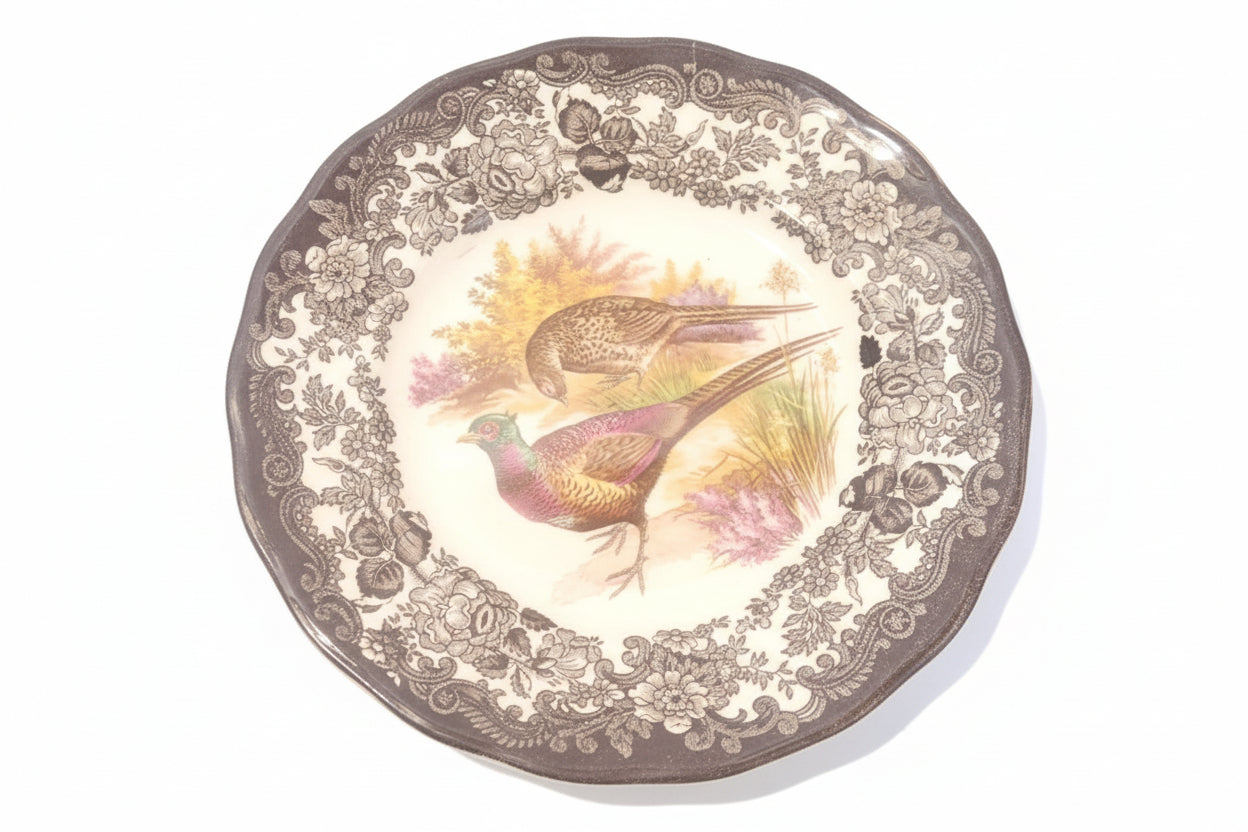 Royal Worcester Game Series Palissy plate tea side 6" pheasant