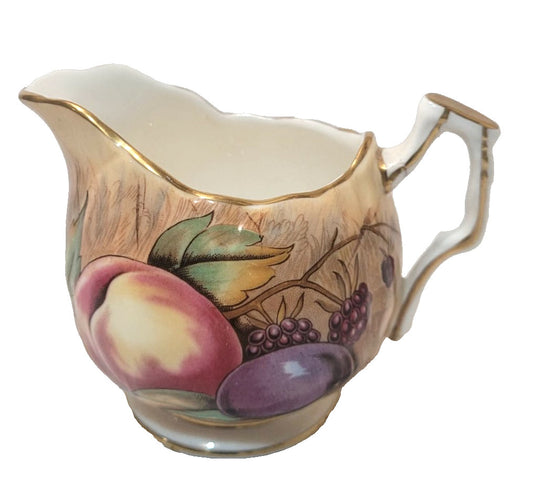 Aynsley orchard gold small cream jug creamer signed N.Brunt