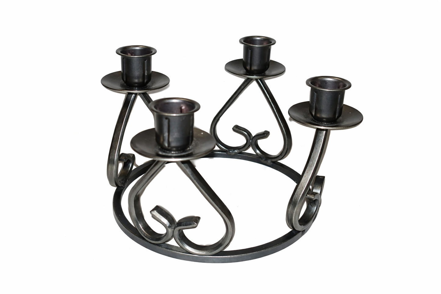 Vintage Swedish 4 Arm Metal Candle Holder Candelabra Scandinavian Design Bostrom