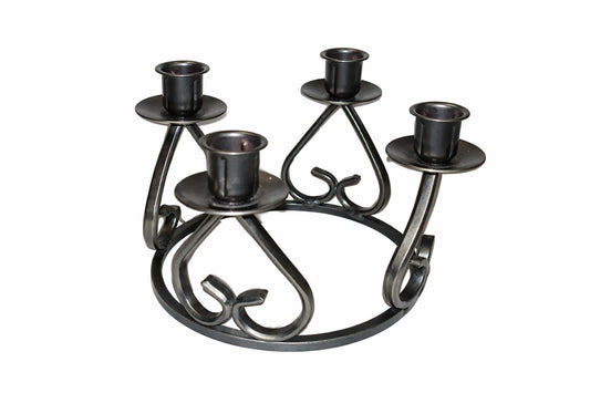 Vintage Swedish 4 Arm Metal Candle Holder Candelabra Scandinavian Design Bostrom