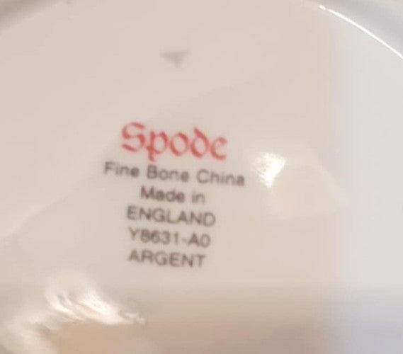 Spode Argent twin handled Sugar Bowl Lidded