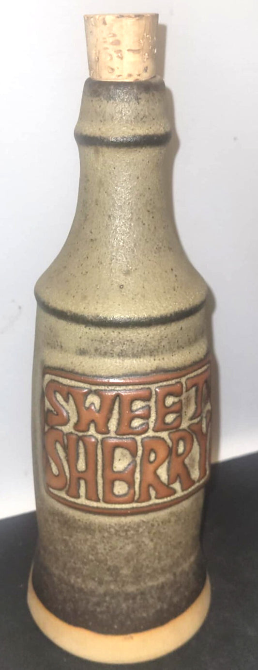 Vintage Tremar presingoll Studio Pottery Cornwall Sweet Sherry bottle Jar Pot