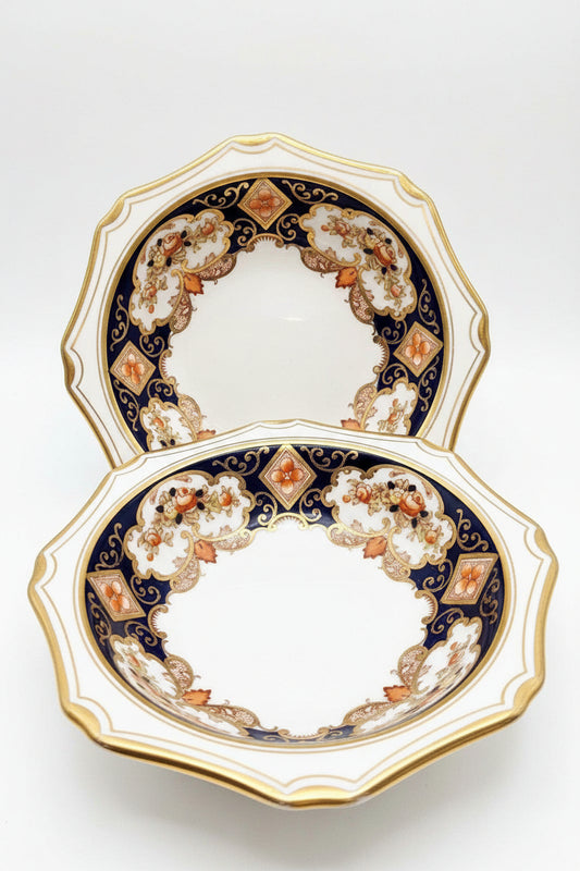 4x Royal Albert HEIRLOOM Imari crown china dessert cereal bowls fruit dishes